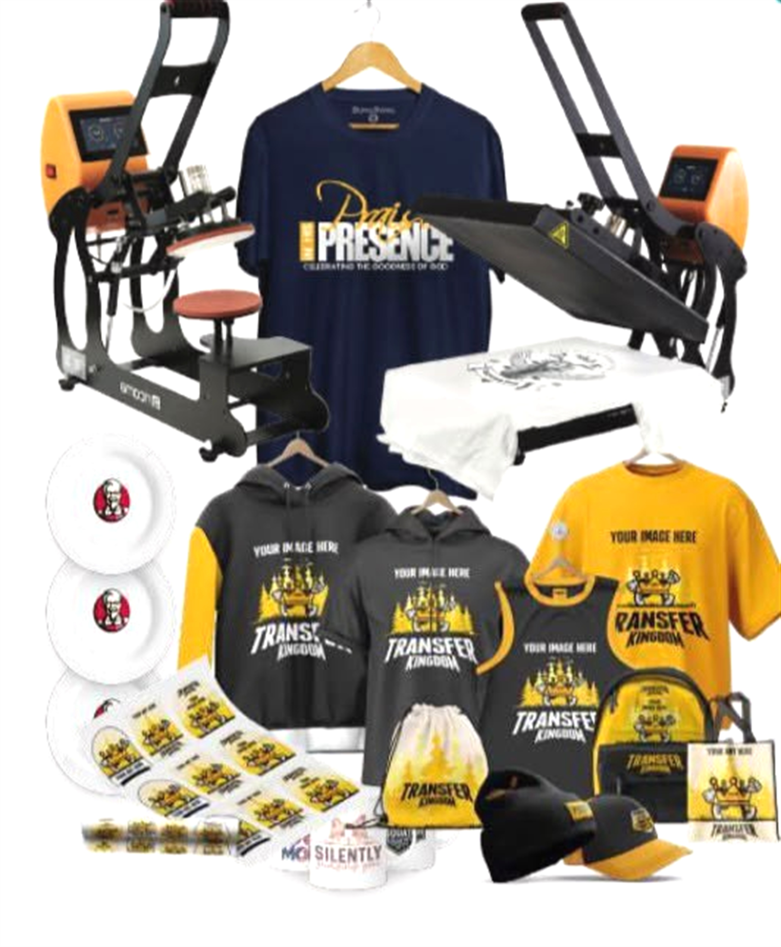 Heat press printing package