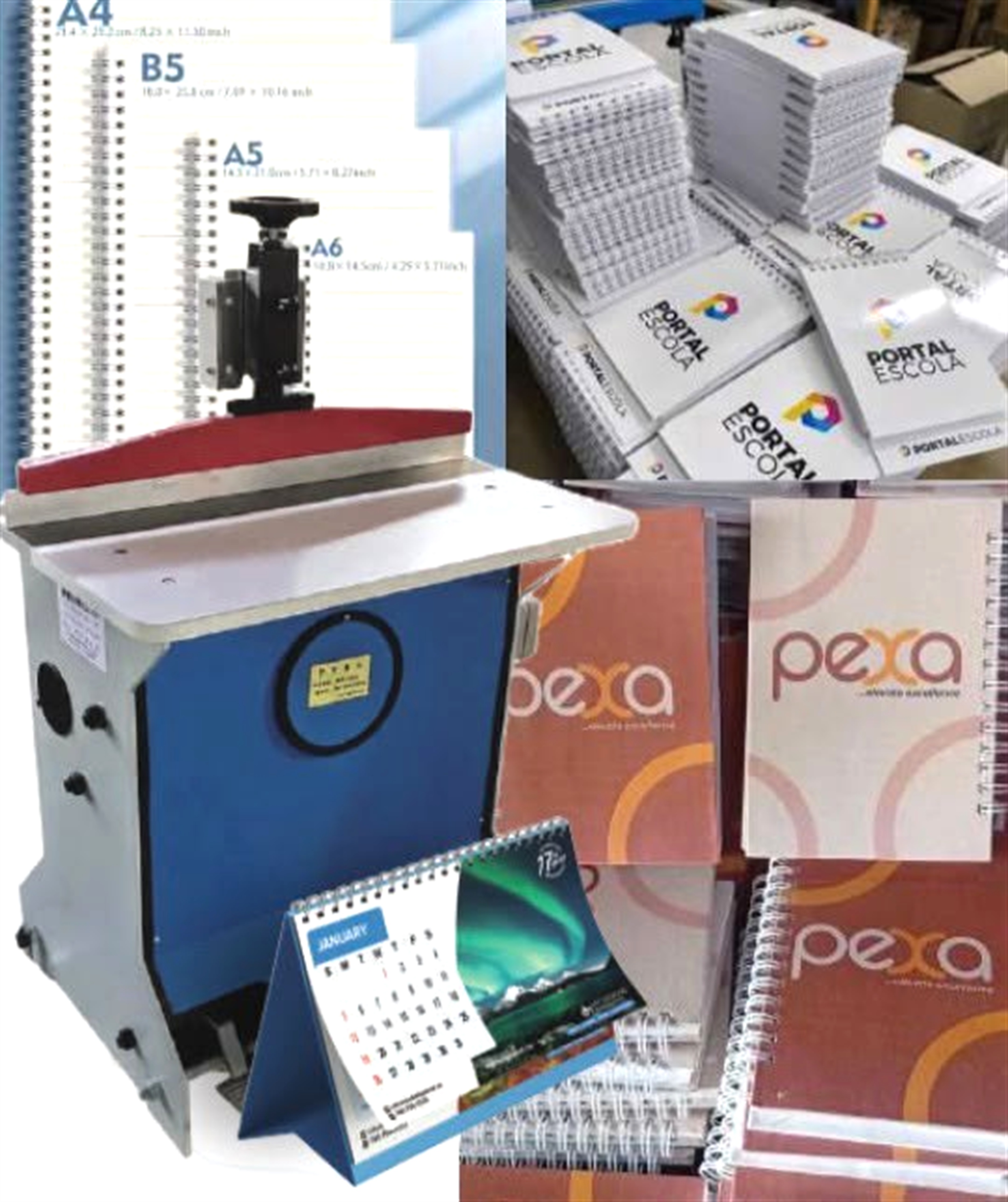 Spiral wire binding equipment
